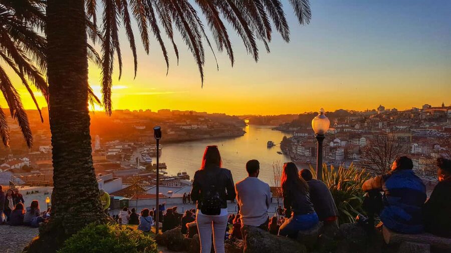 Porto: Private Sunset Walking Tour with Port Wine and Views - Porto Cathedral adds the old-city view