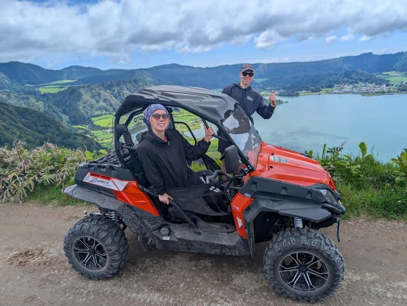 Ribeira Grande: Sete Cidades Quad / Buggy Tour - Leaving the paved roads for Muro das Nove Janelas