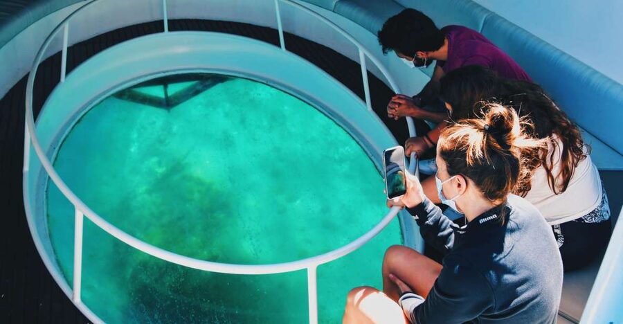 São Miguel: Glass Bottom Boat Tour with Snorkeling - Around Ilhéu de Vila Franca do Campo