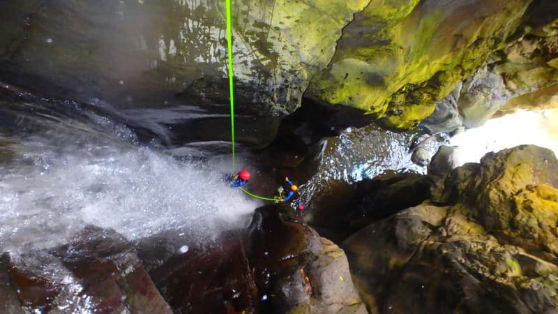 Sao Miguel: Ribeira dos Caldeiroes Canyoning Experience - What canyoning at Ribeira dos Caldeirões feels like