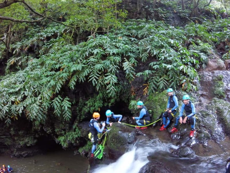 Sao Miguel: Ribeira dos Caldeiroes Canyoning Experience - The 20-minute walk into the stream