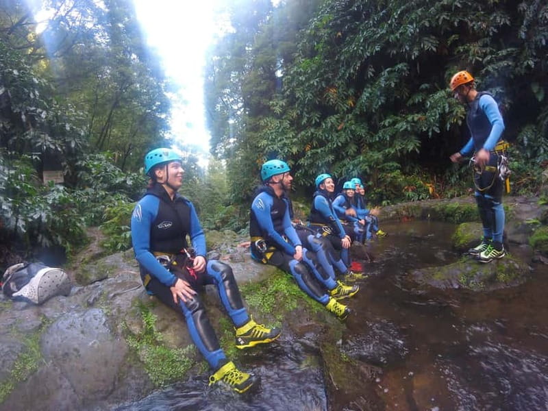 Sao Miguel: Ribeira dos Caldeiroes Canyoning Experience - Rappelling beside the waterfalls