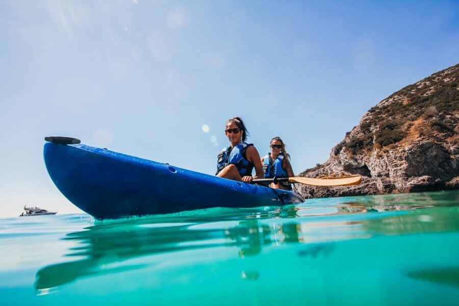 Sesimbra: Arrabida Natural Park & Caves Guided Kayaking Tour - Meeting the guide beside Sesimbra’s harbor