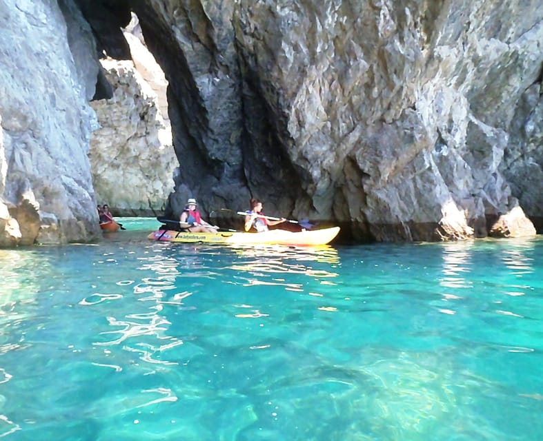 Sesimbra: Ribeiro Cavalo Beach, Caves, & Arrábida Kayak Tour - Physical Effort, Ages, and Suitability