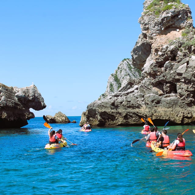 Sesimbra: Ribeiro Cavalo Beach, Caves, & Arrábida Kayak Tour - Along the Cliffs, Tunnels, and Frade’s Cave