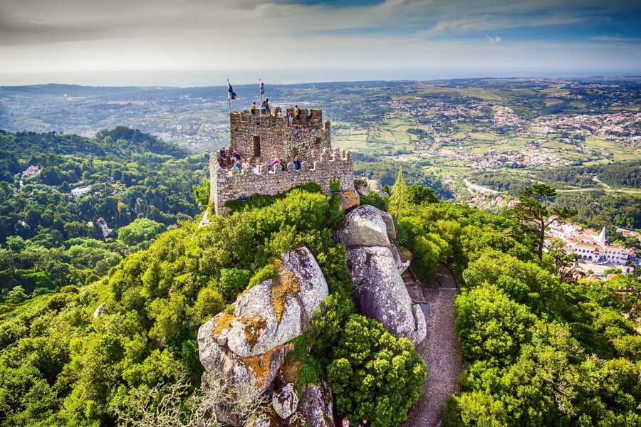 Sintra: Castle of the Moors Skip-the-Line Ticket - The views over Sintra and the Atlantic