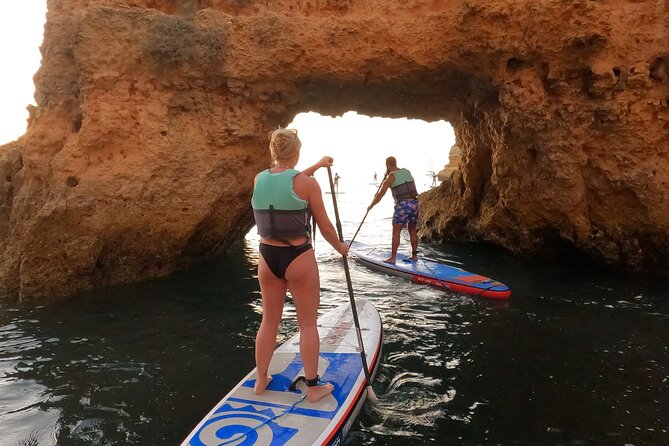 Sunrise SUP Caves Tour in Lagos – Small Group Experience - Paddling toward the Ponta da Piedade cliffs