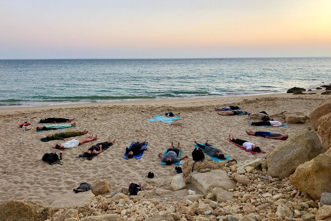 Sunset Yoga at Lagos's beautiful beach by el Sol Lifestyle - Practical preparation for Praia de Porto Mós