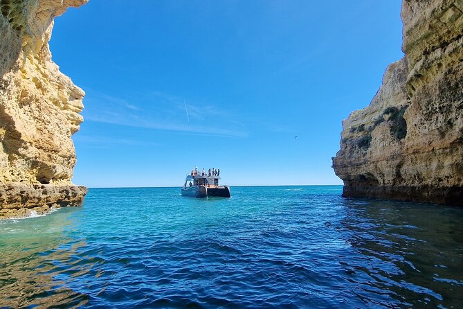 Tour to Benagil Caves and Coastline in Albufeira - The swim stop and onboard atmosphere